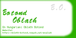 botond oblath business card